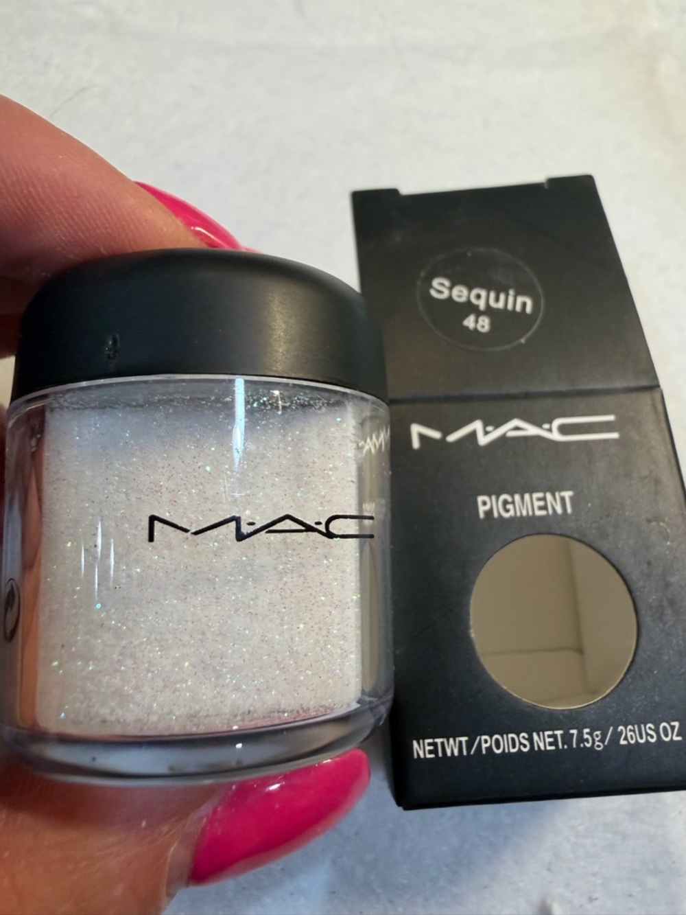 MAC Cosmetics Pigment Sequin 48 - Iridescent White Shimmer